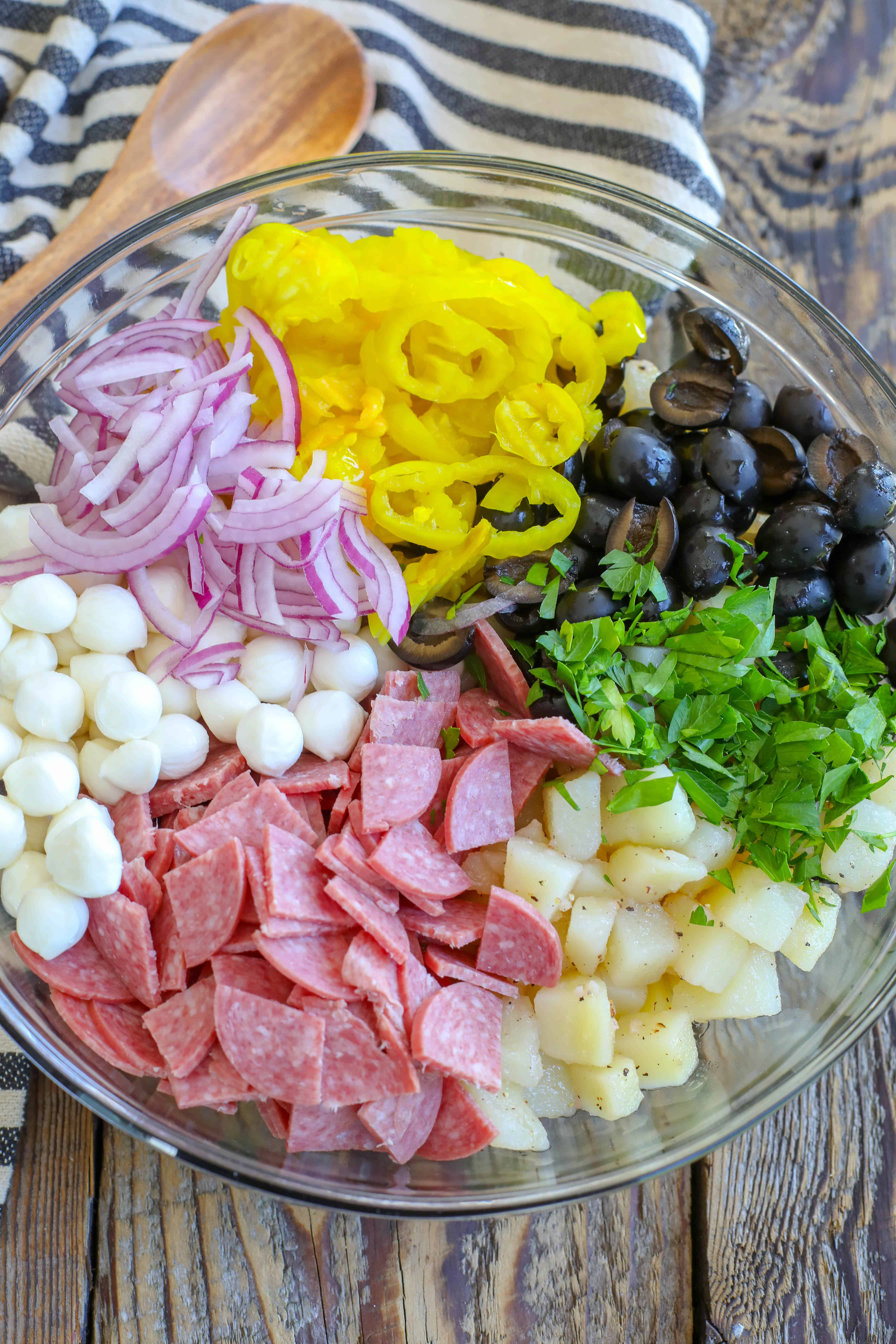 Tangy Vinegar & Oil Antipasti Potato Salad: Easy & Flavorful Recipe